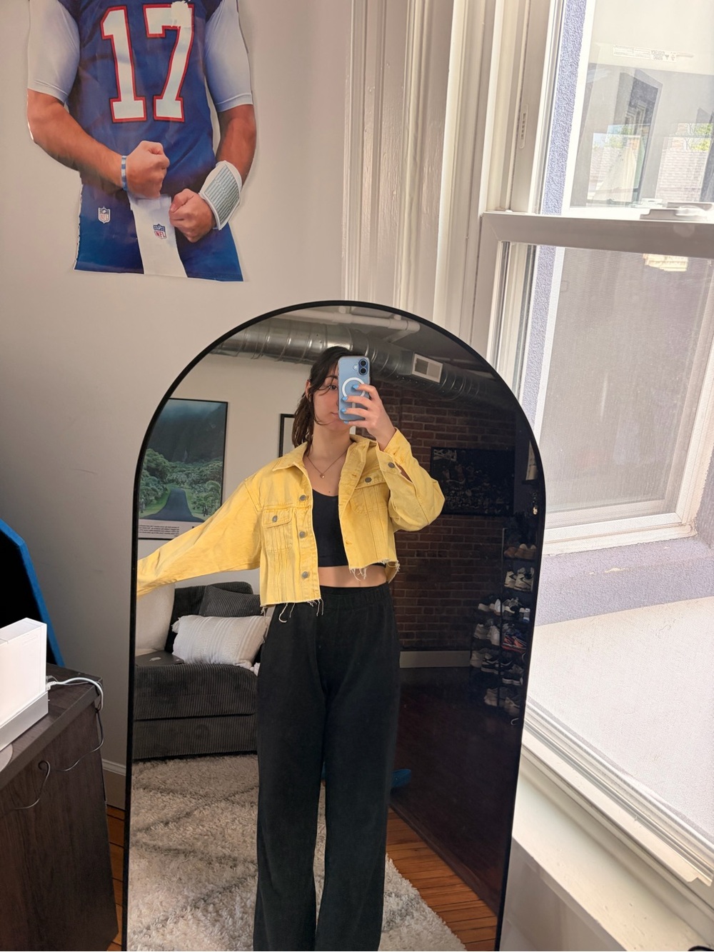 Abercrombie & Fitch Light Yellow Denim Jacket